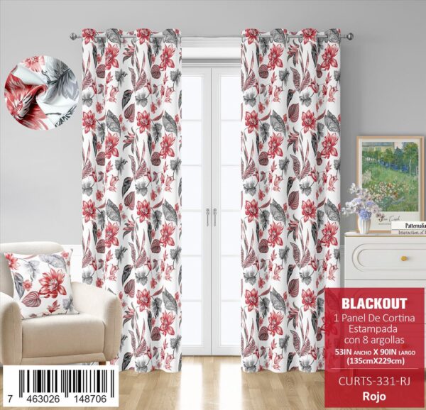 Cortina blackout estampada - Imagen 4