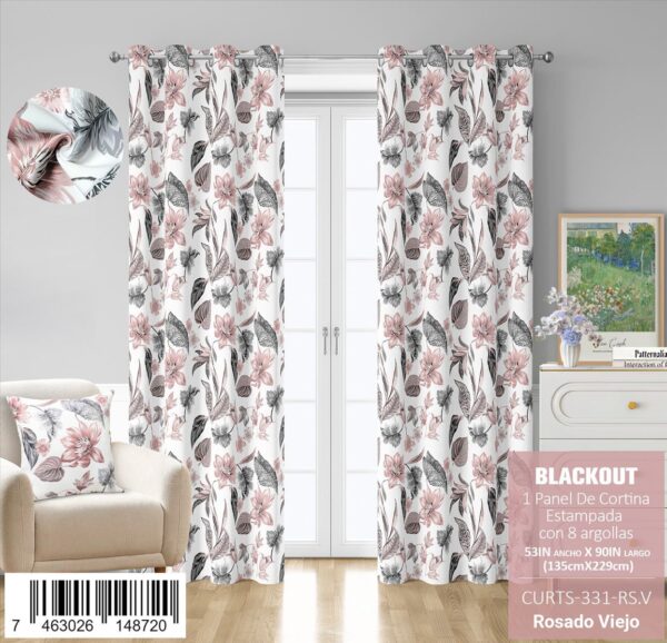 Cortina blackout estampada - Imagen 6