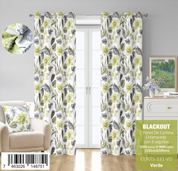 Cortina blackout estampada - Imagen 8