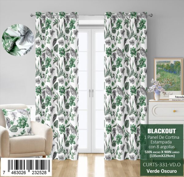 Cortina blackout estampada - Imagen 9