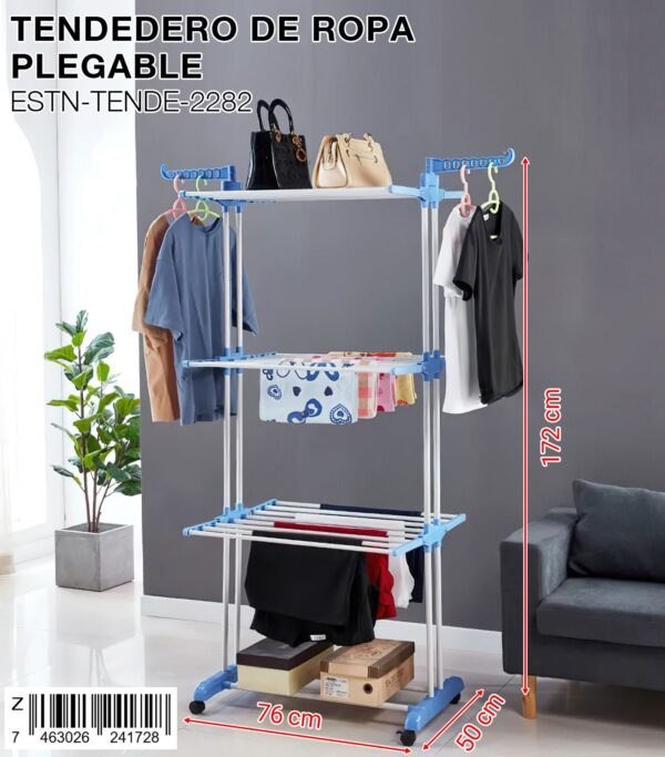 Tendedero de ropa plegable
