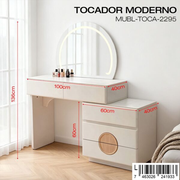 Tocador moderno con espejo