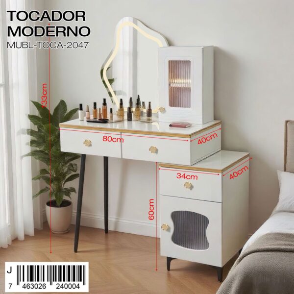 Tocador moderno con espejo