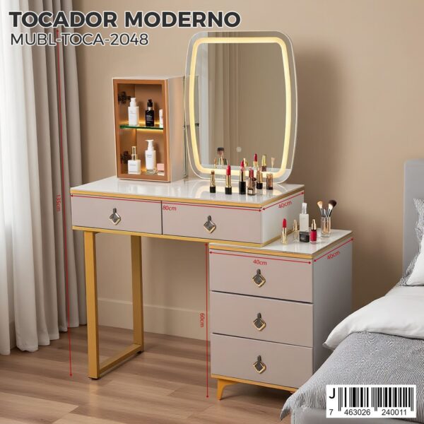 Tocador moderno con espejo