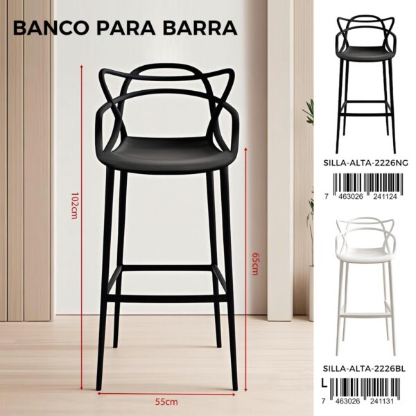 Banco para barra moderno y elegante