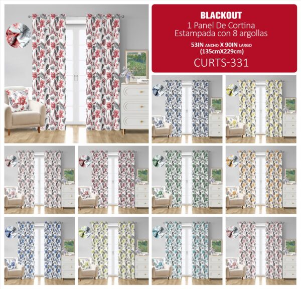 Cortina blackout estampada - Imagen 12